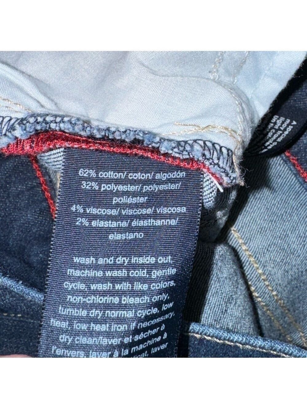 Tommy Hilfiger Tommy Jeans Skinny High Rise Ankle Dark Wash Size 12 - Picture 5 of 5